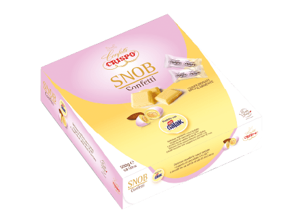 CRISPO CONFETTI CRISPO CIOCCOLATO GALAK - COLORE BIANCO SNOB 500 GR