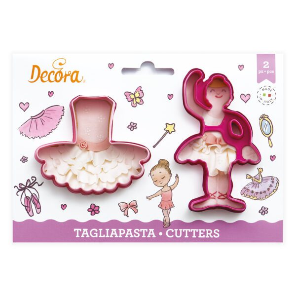 Set 2 Tagliapasta Ballerina e Tutù Danza