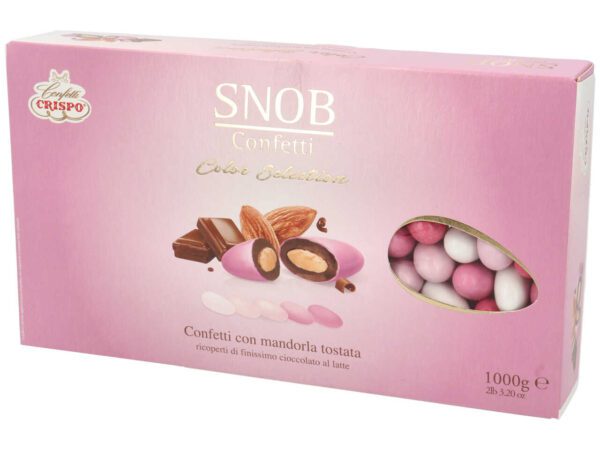 Confetti Snob alla mandorla rosa 1000 gr