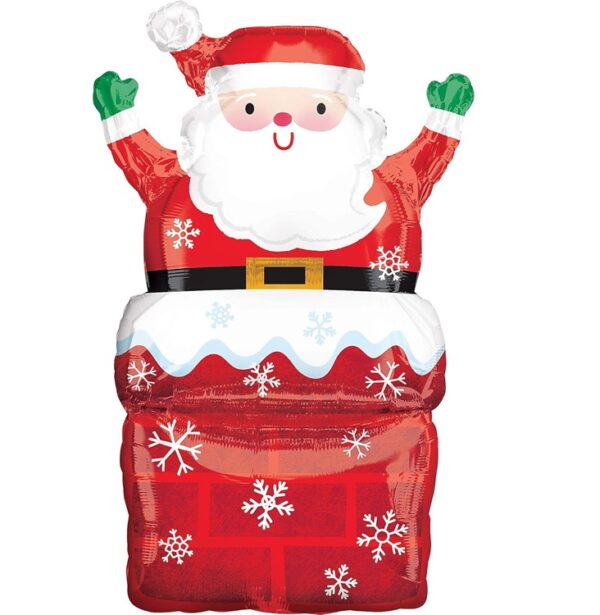 PALLONE FOIL MYLAR BABBO NATALE SANTA CLAUS 50X76 CM